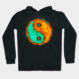 Yin Yang Fire and Ice Hoodie